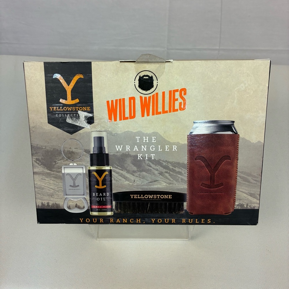 NIB Wild Willies Yellowstone Collection The Wrangler Beard Kit